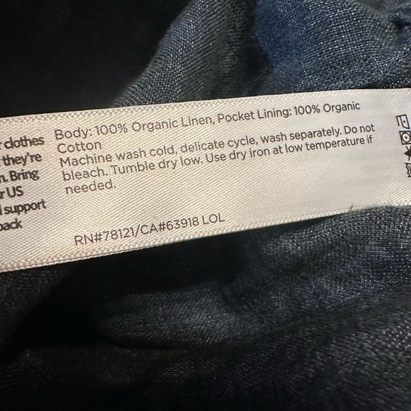 Eileen Fisher Organic Linen Pant size L (I 9 - Picture 7 of 12